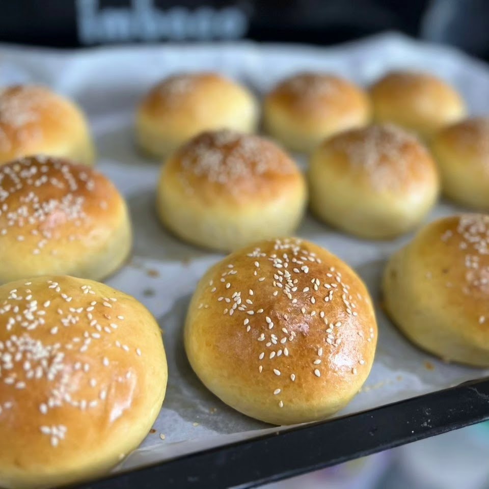 Freshly baked buns